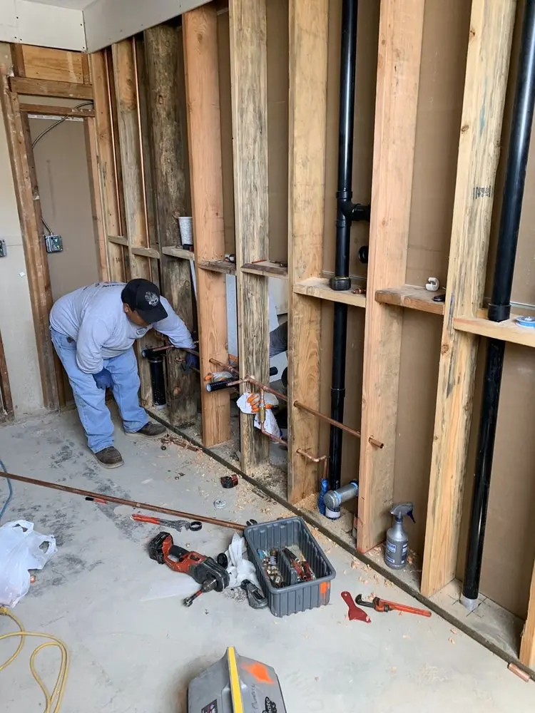 Commercial rough-in plumbing for Water Heater Replacement in Pierce Park
